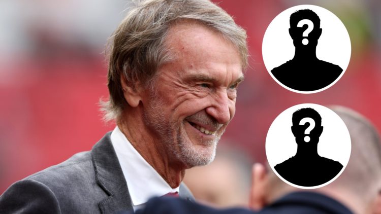 Sir Jim Ratcliffe split image with two mystery players