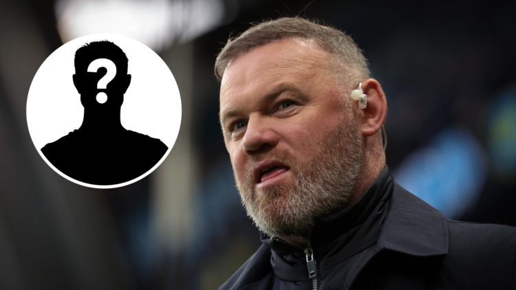 Wayne Rooney split image with mystery player