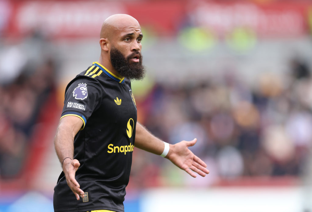 Bryan Mbeumo during the Premier League match between Brentford and Manchester United at the Gtech Community Stadium in 2025 in Brentford, England.