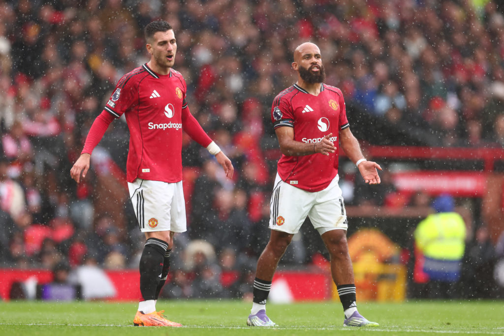 Bryan Mbeumo of Manchester Utd during the Premier League match between Manchester United and Sunderland at Old Trafford on October 4, 2025