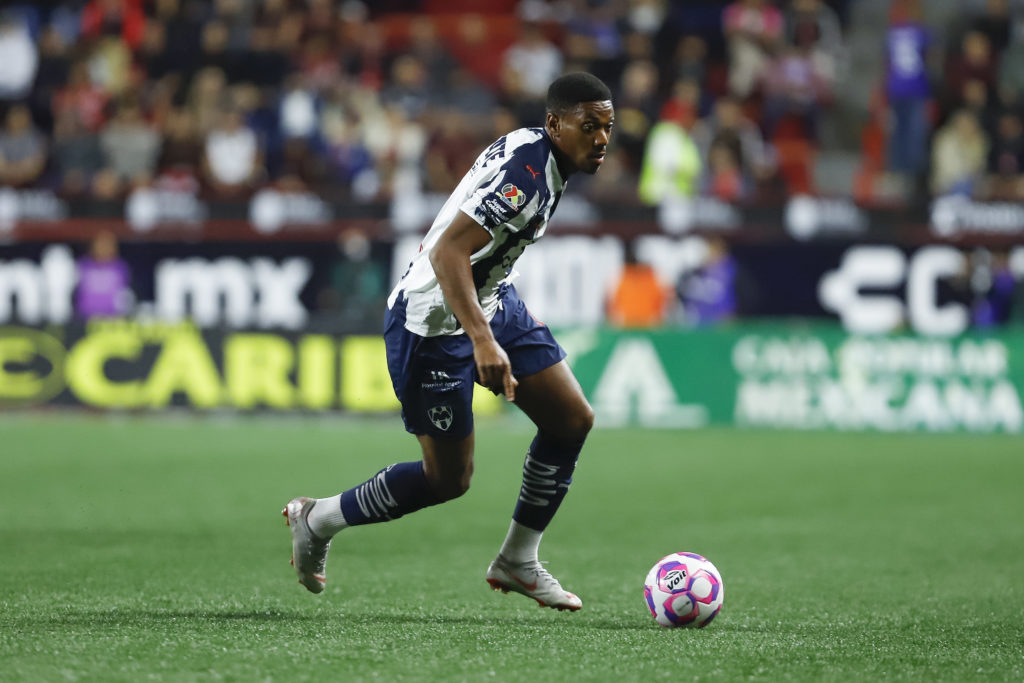 Anthony Martial dribbling the ball for Monterrey