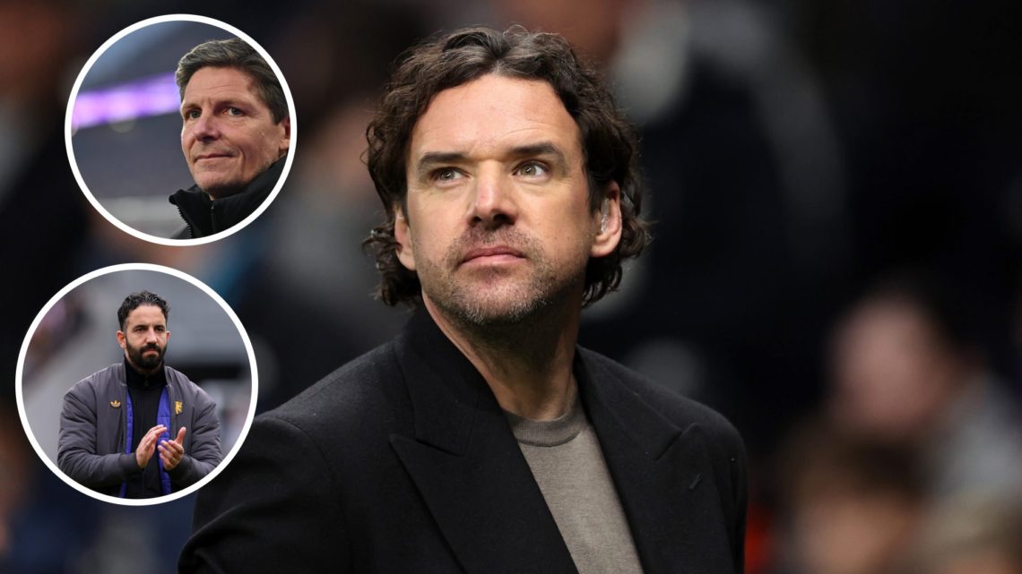 Owen Hargreaves split image with Ruben Amorim and Oliver Glasner