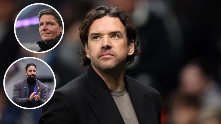 Owen Hargreaves split image with Ruben Amorim and Oliver Glasner