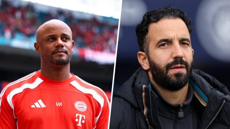 Ruben Amorim split image with Vincent Kompany