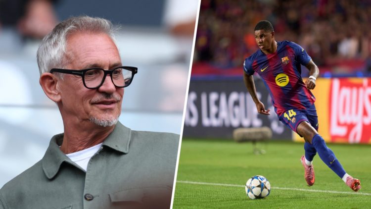 Ruben Amorim split image with Gary Lineker