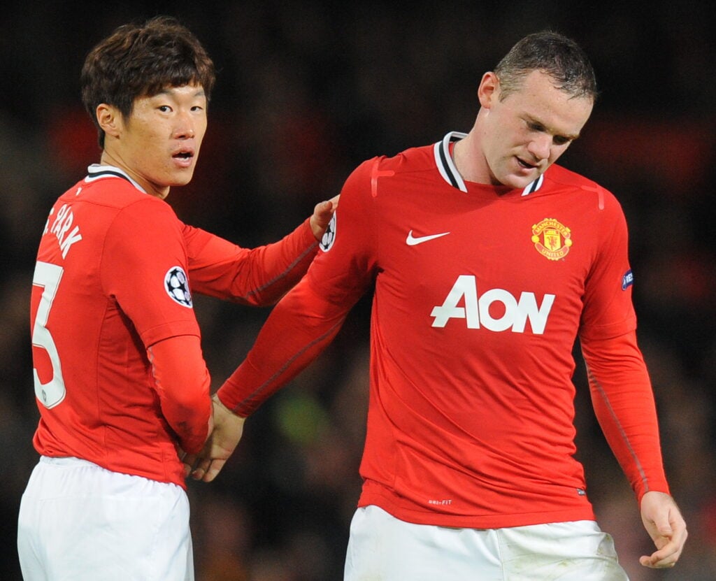 Ji-sung Park and Wayne Rooney