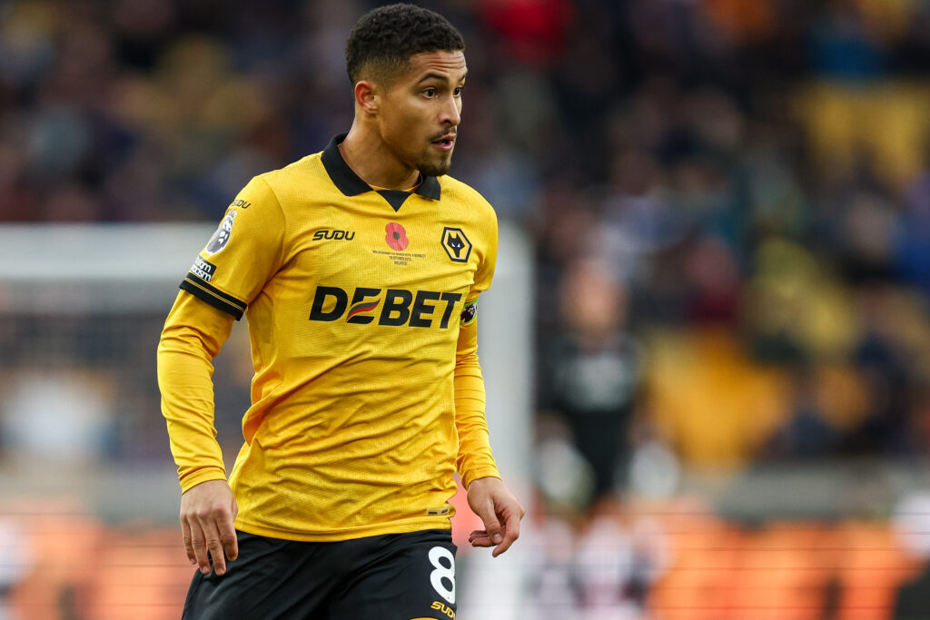 Joao Gomes playing against Burnley
