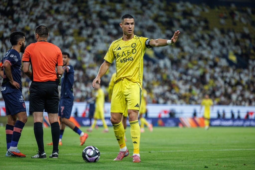 Cristiano Ronaldo playing for Al Nassr
