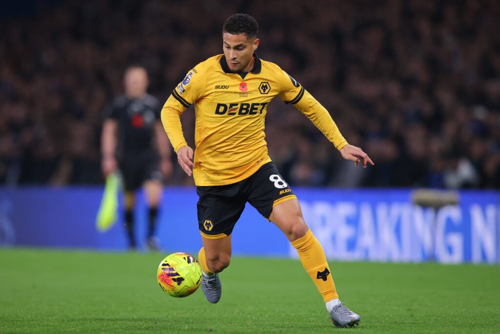 Joao Gomes playing against Chelsea