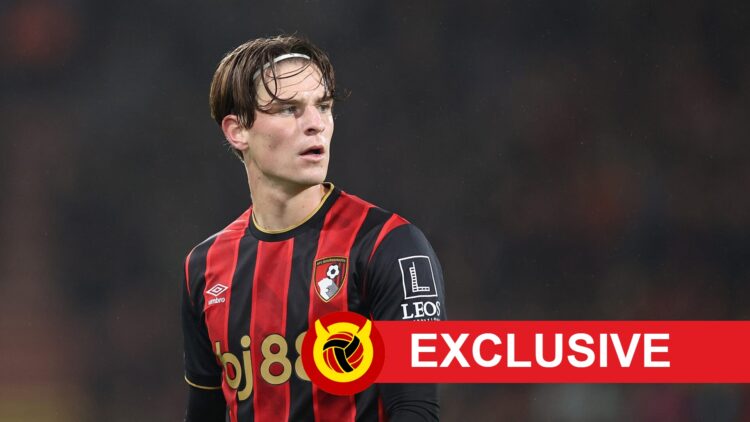 Bournemouth midfielder Alex Scott in action, UIF Exclusive.