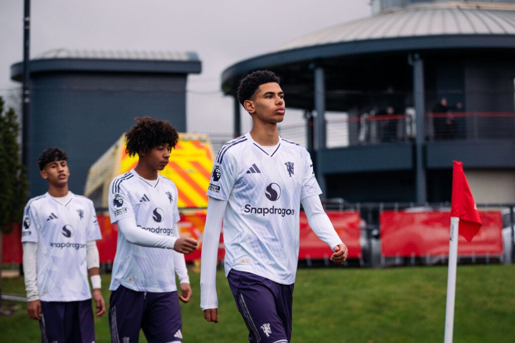 Noah Ajayi leads out Man Utd u18s