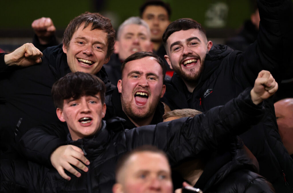 Luke Littler at Wolves away
