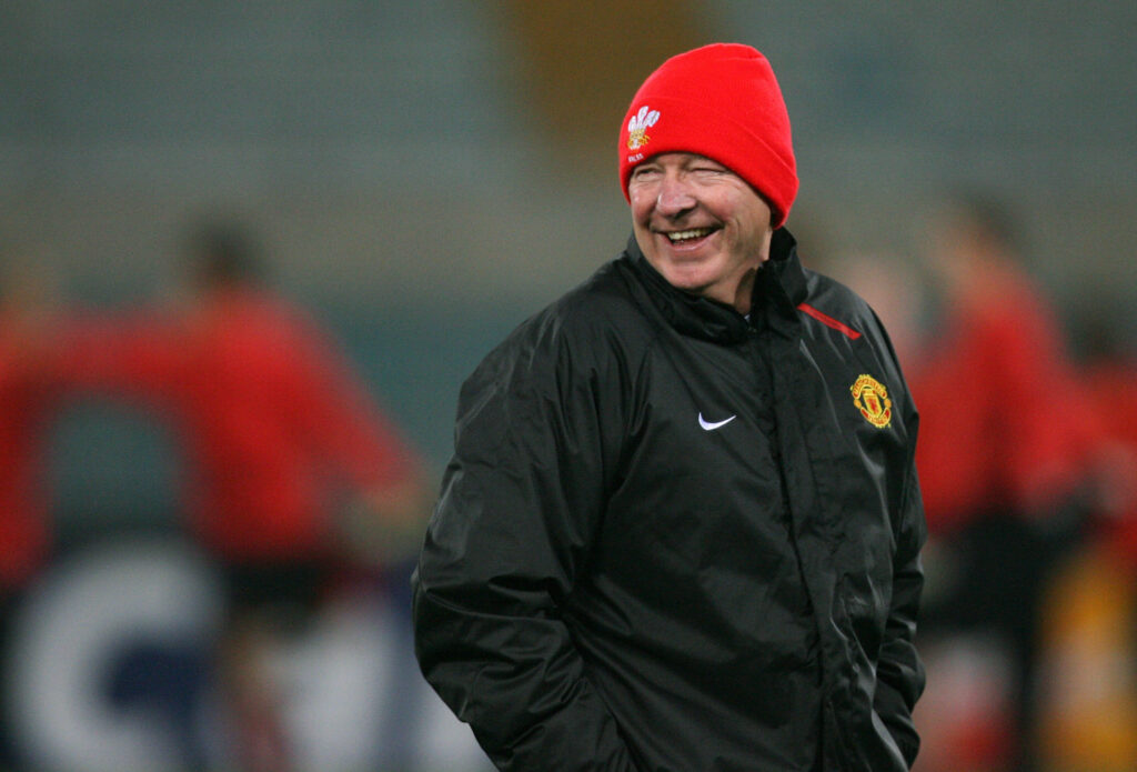 Manchester United coach Sir Alex Ferguso