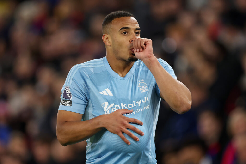 Murillo celebrates against Crystal Palace