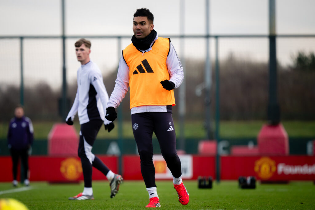 Casemiro in Manchester United Training Session