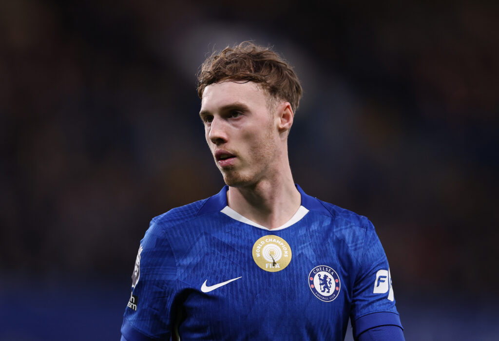 Cole Palmer playing against Brentford