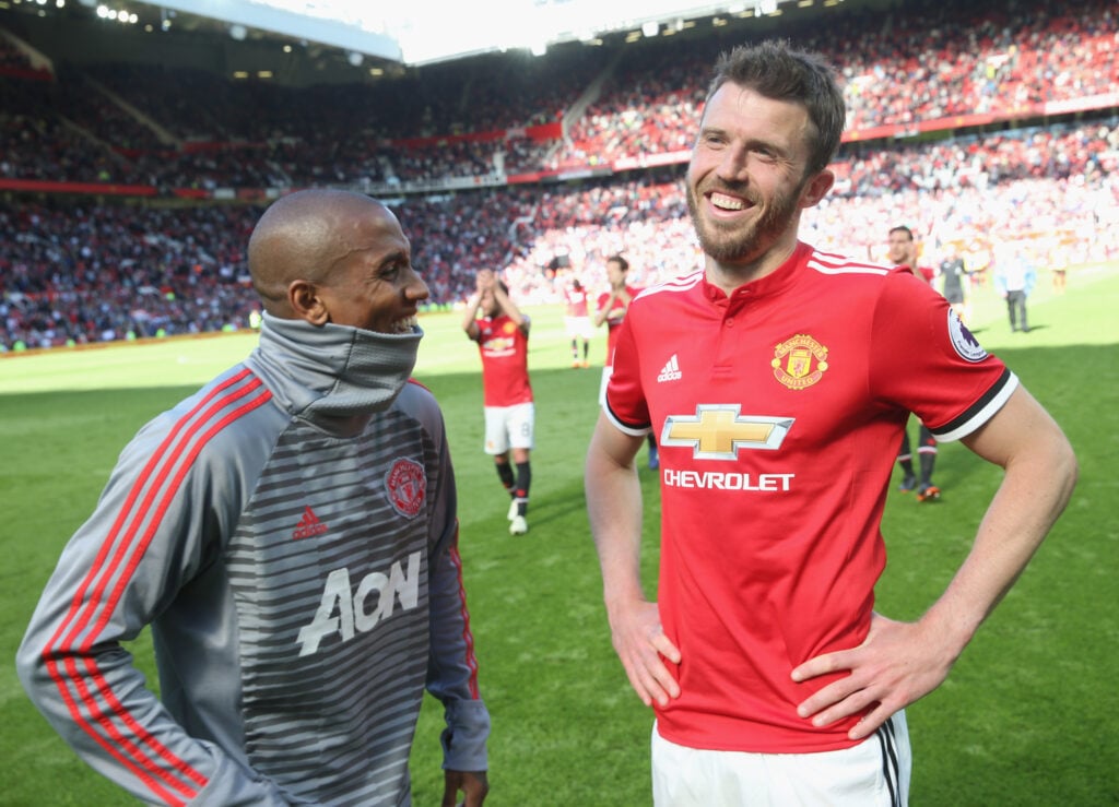 Ashley Young and Michael Carrick