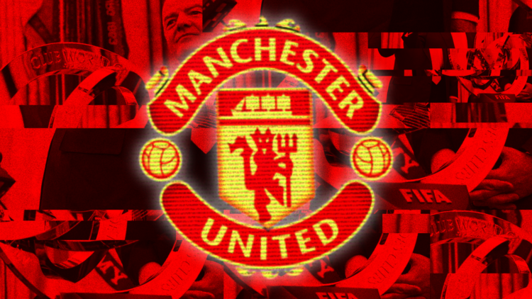 Abstract cover art featuring the Manchester United badge and Club World Cup imagery