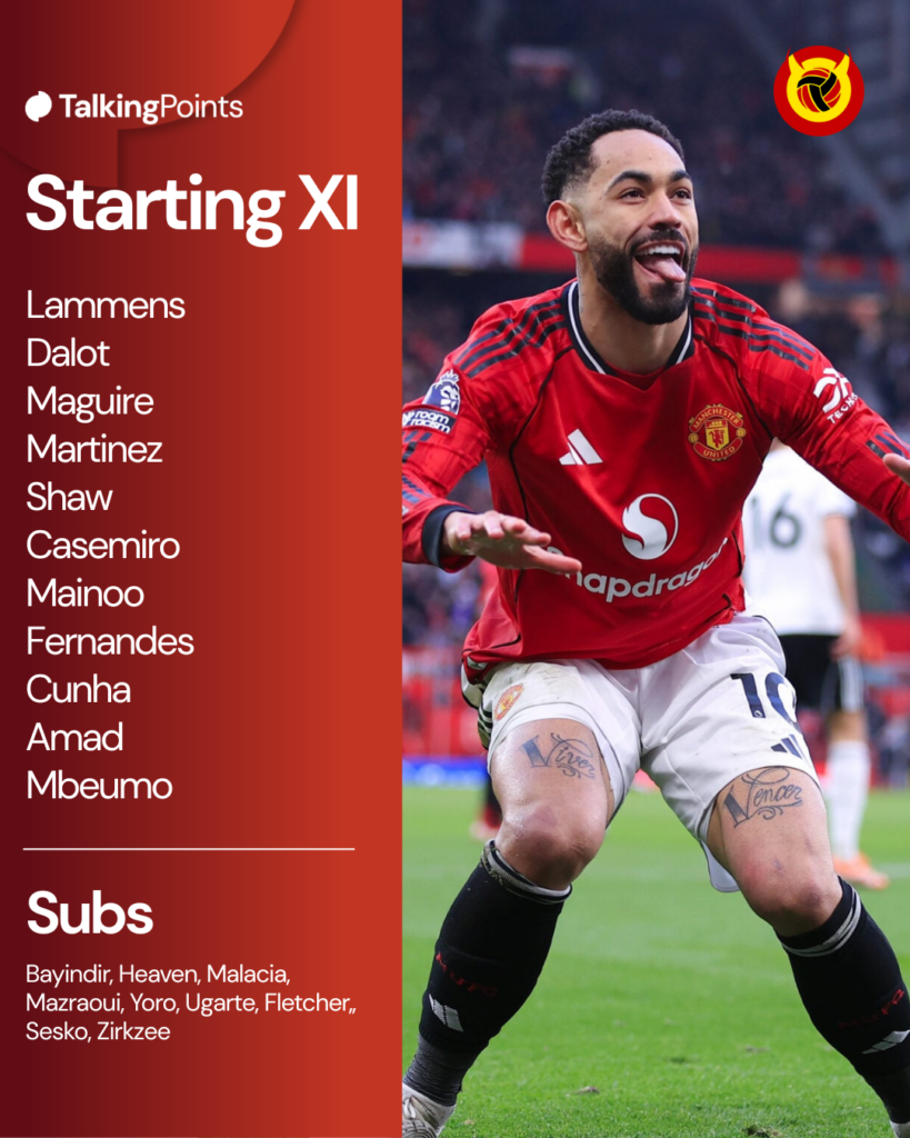 Confirmed XI