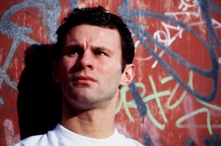 2 FEB 1995:  RYAN GIGGS OF MANCHESTER UNITED AND WALES POSES DURING A PHOTO SHOOT IN GREENWICH LONDON. Mandatory Credit: Clive Mason/ALLSPORT