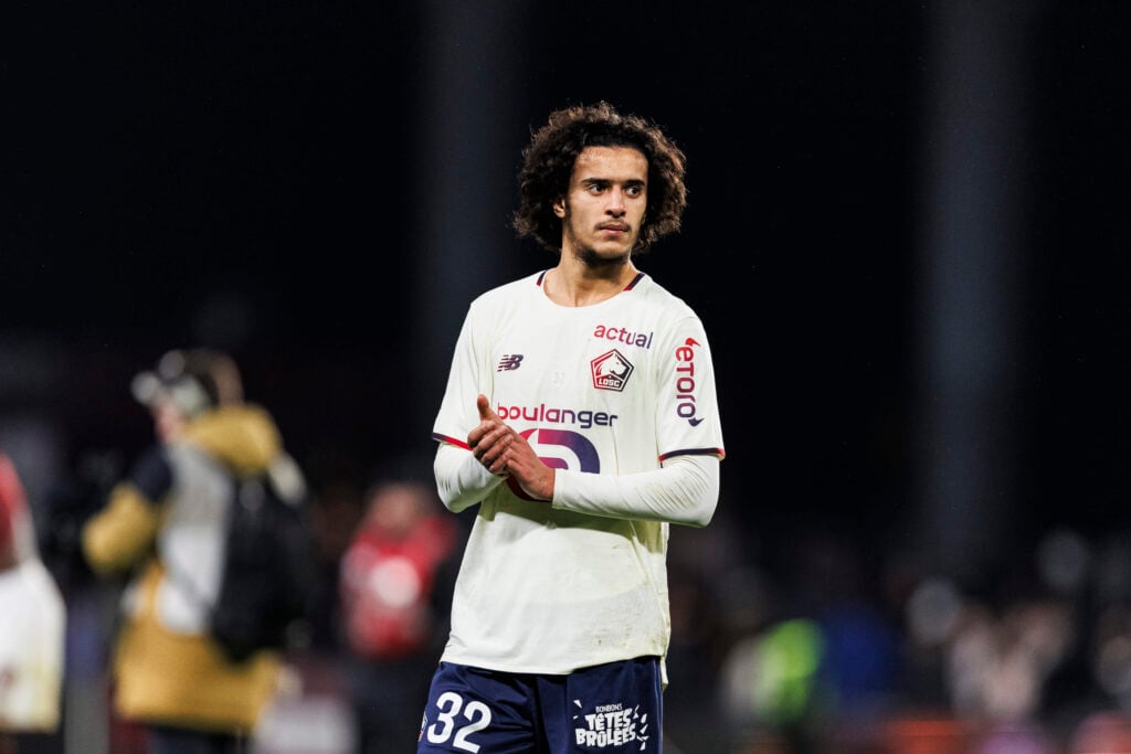 Ayyoub Bouaddi in Lille kit.