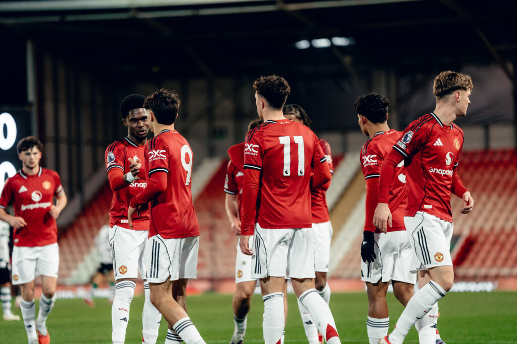 Manchester United under-21s taking on Sporing CP