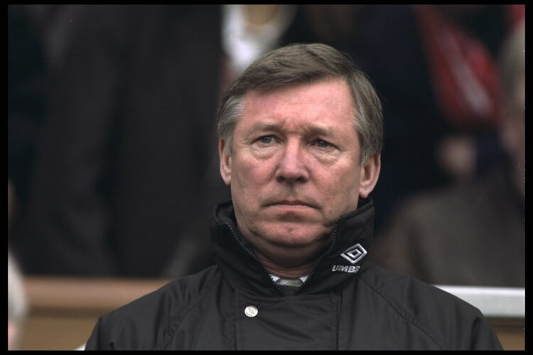 29 Mar 1996:   A portrait of Alex Ferguson the manager of Manchester United