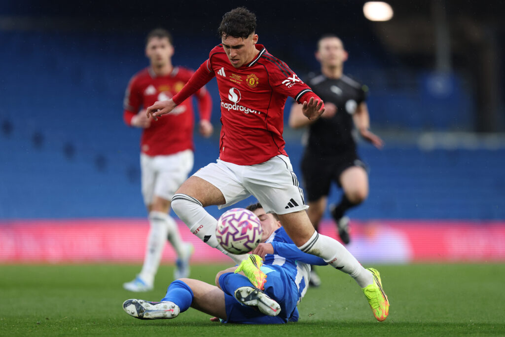 James Scanlon in the Premier League 2 final