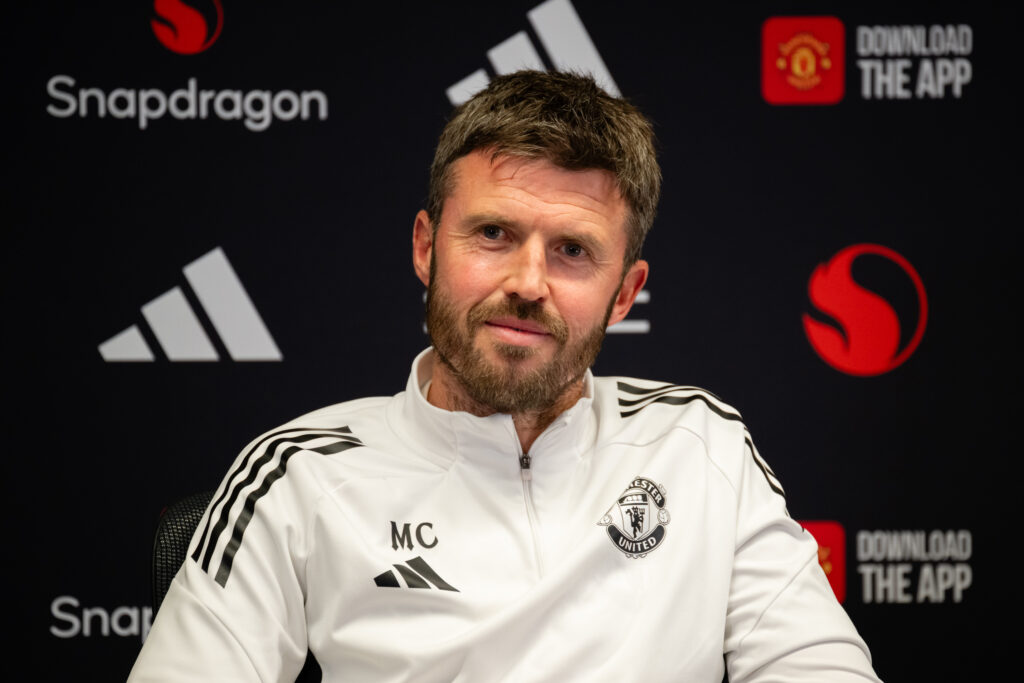 Michael Carrick at his press conference