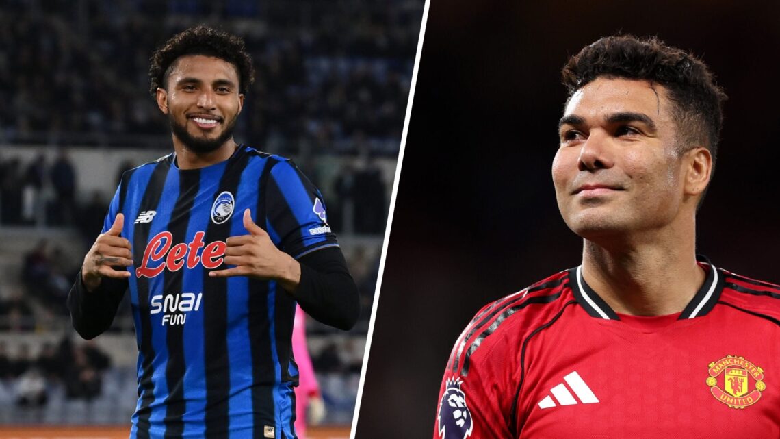 Ederson and Casemiro split image