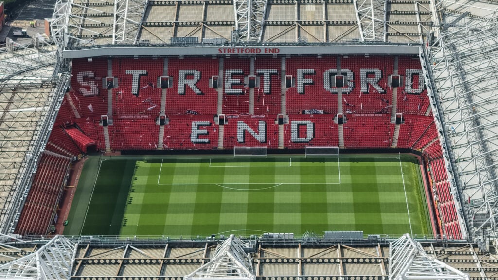 Stretford End aerial view