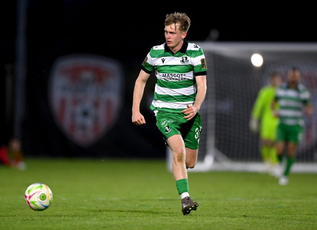 Michael Noonan playing against Derry City