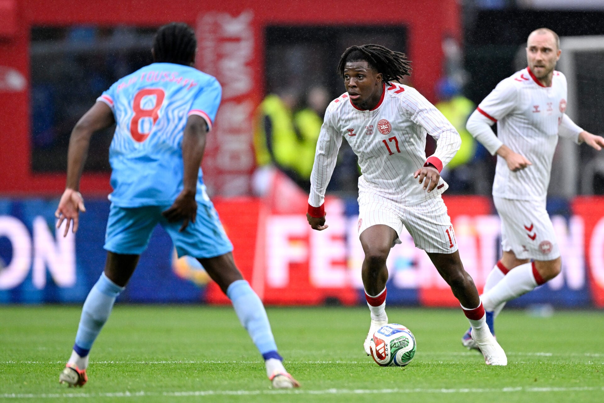 Michael Carrick’s take: Patrick Dorgu’s Denmark winger vs Congo highlights new pace, positioning, and drive.