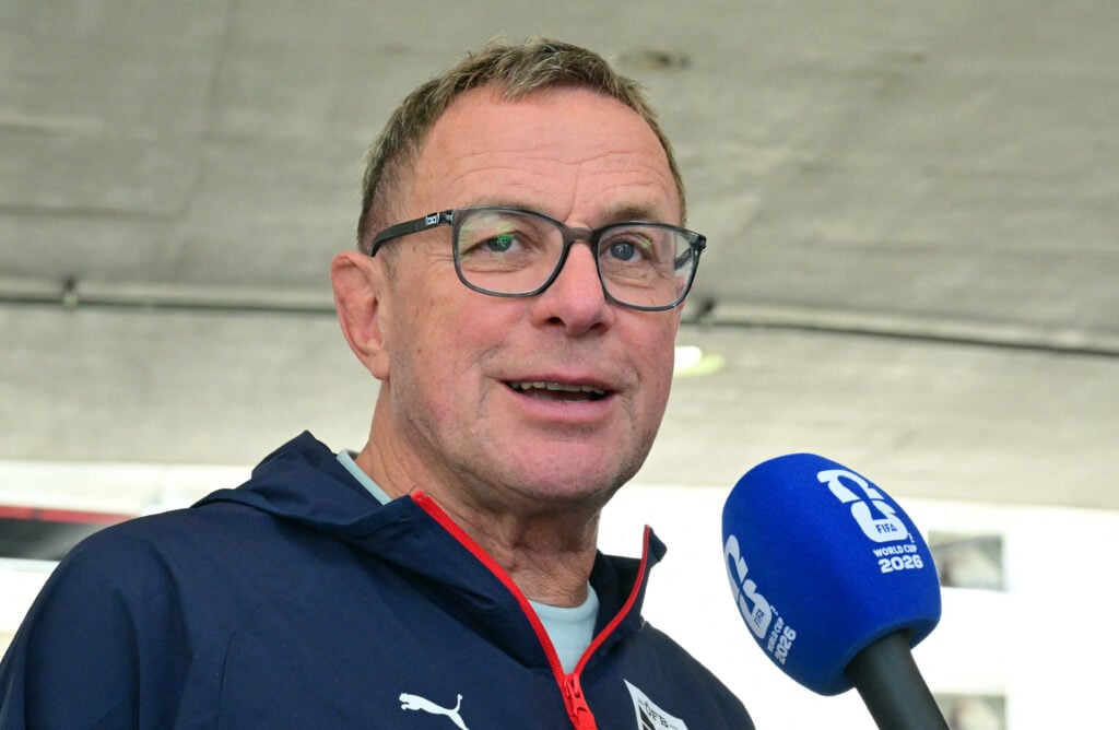Ralf Rangnick, manager of Austria