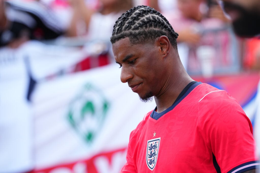 Marcus Rashford lines up against New Zealand