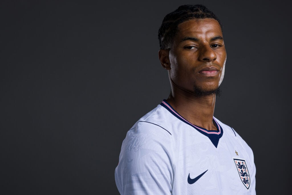 Retrato de Marcus Rashford na Copa do Mundo