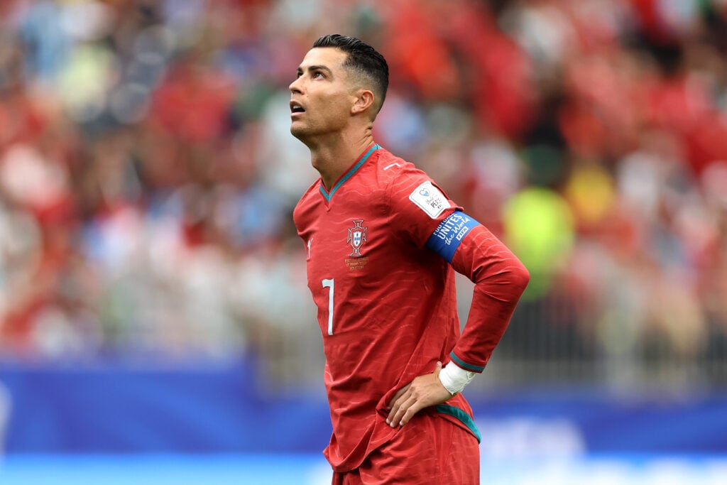 Cristiano Ronaldo struggles against DR Congo