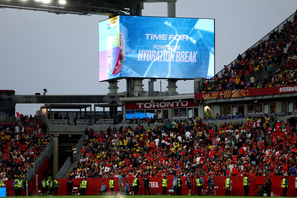 Pausa para hidratação na Copa do Mundo de 2026