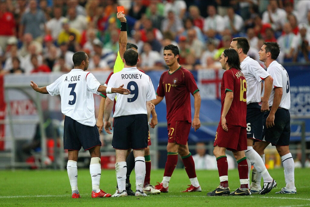 Wayne Rooney expulso na Copa do Mundo de 2006