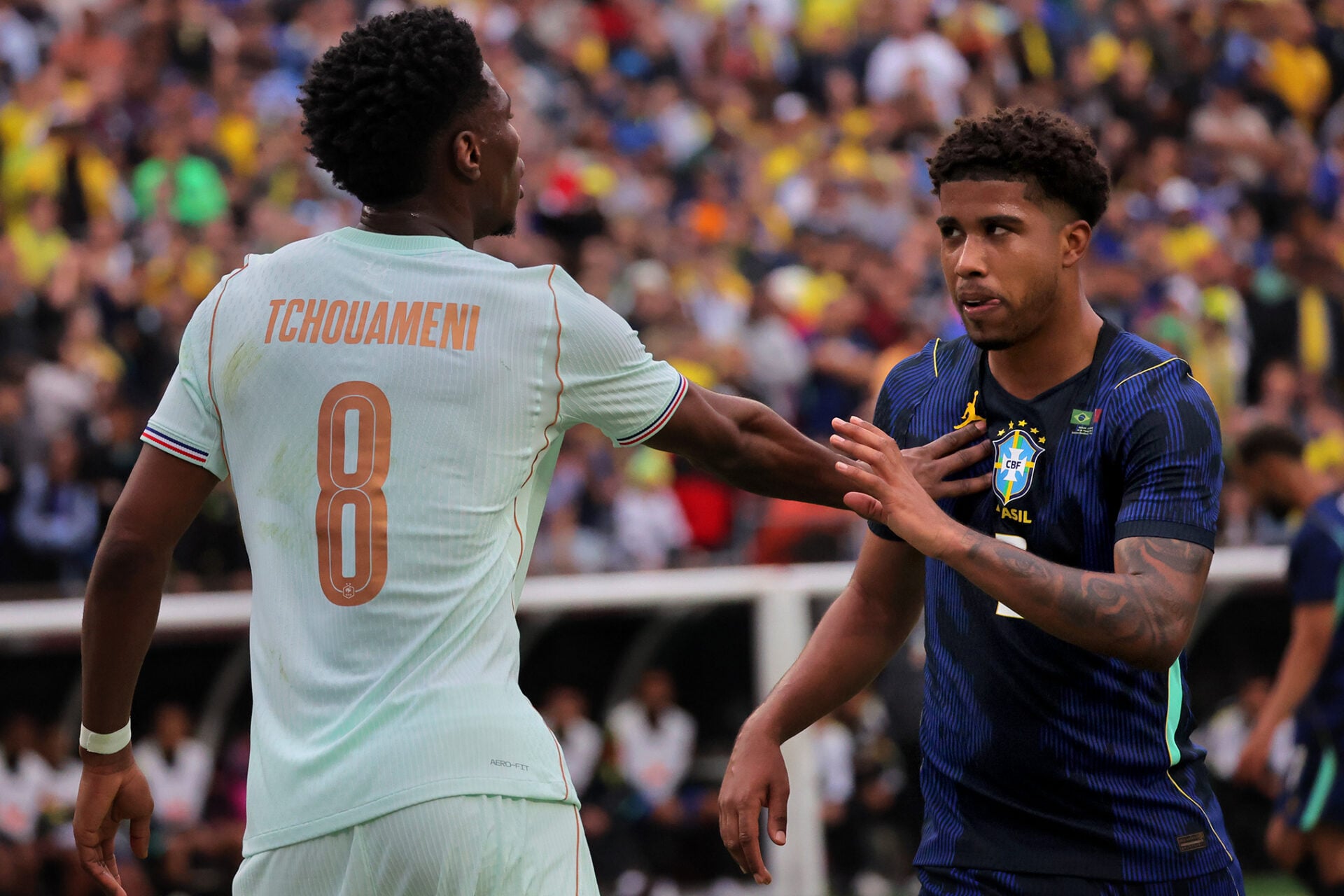 Kylian Mbappé, da França, deu um show na prévia da Copa do Mundo do Gillette Stadium, derrotando o Brasil em um amistoso repleto de estrelas