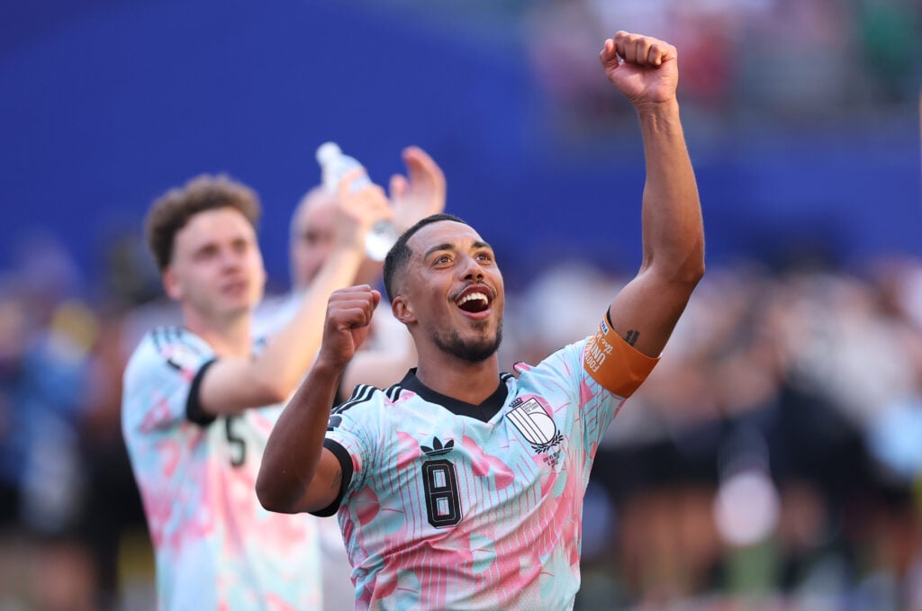 Youri Tielemans celebrates win over USA at 2026 World Cup