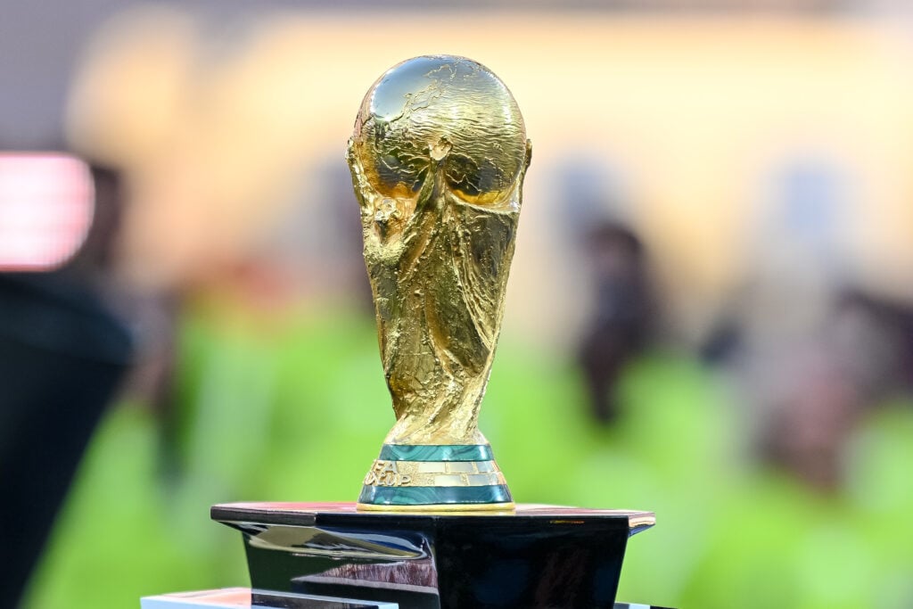 The Trophy, World Cup after the FIFA World Cup 2026 Final match between Spain and Argentina at New York New Jersey Stadium on July 19, 2026 in East Rutherford, United States.