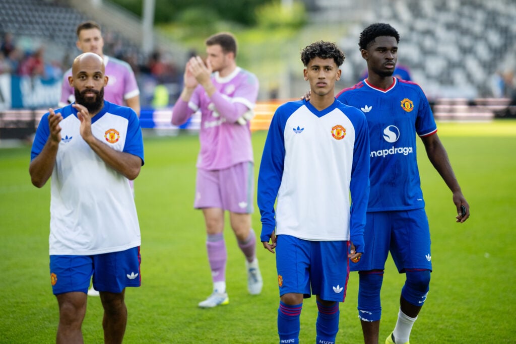 JJ Gabriel alongside Bryan Mbeumo